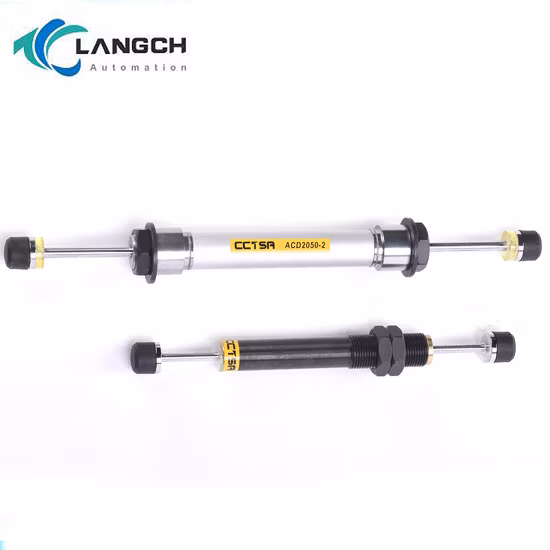 Aplicação em choque industrial pneumático em movimento de carrinho